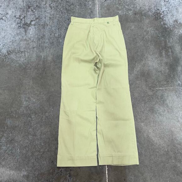 Vintage 70's Levi's For Me Flared Khaki Bare Back Flare Pants - 28 x 29 - Picture 2 of 8